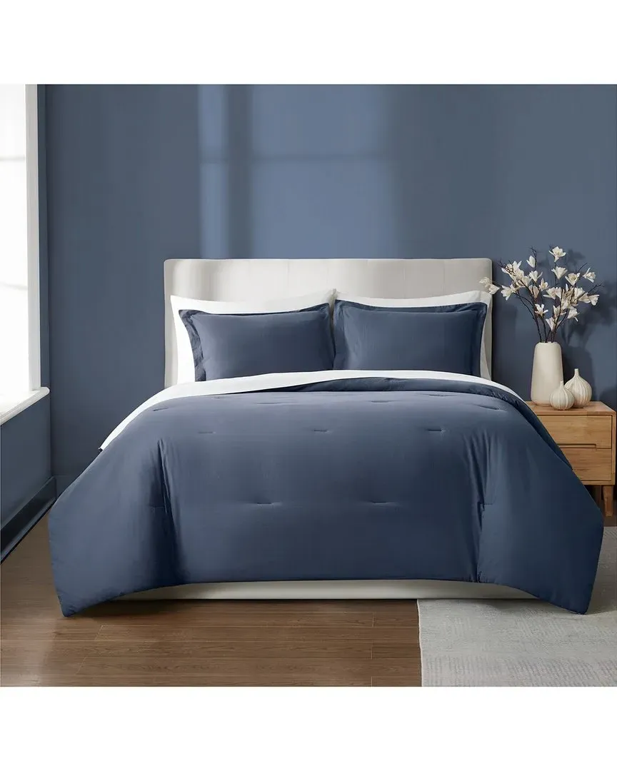Essential Cotton Comforter Set - Blue, Cotton