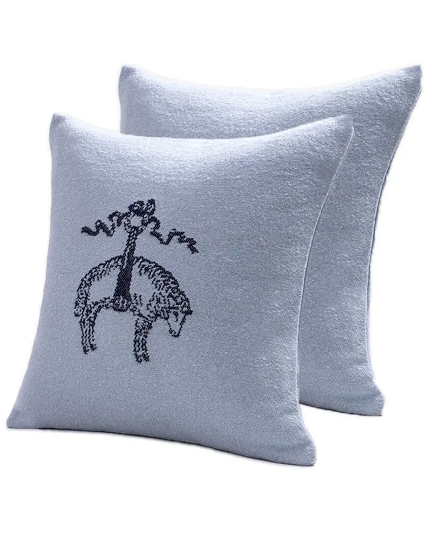 Signature Logo Decorative Pillow - Light Marine image