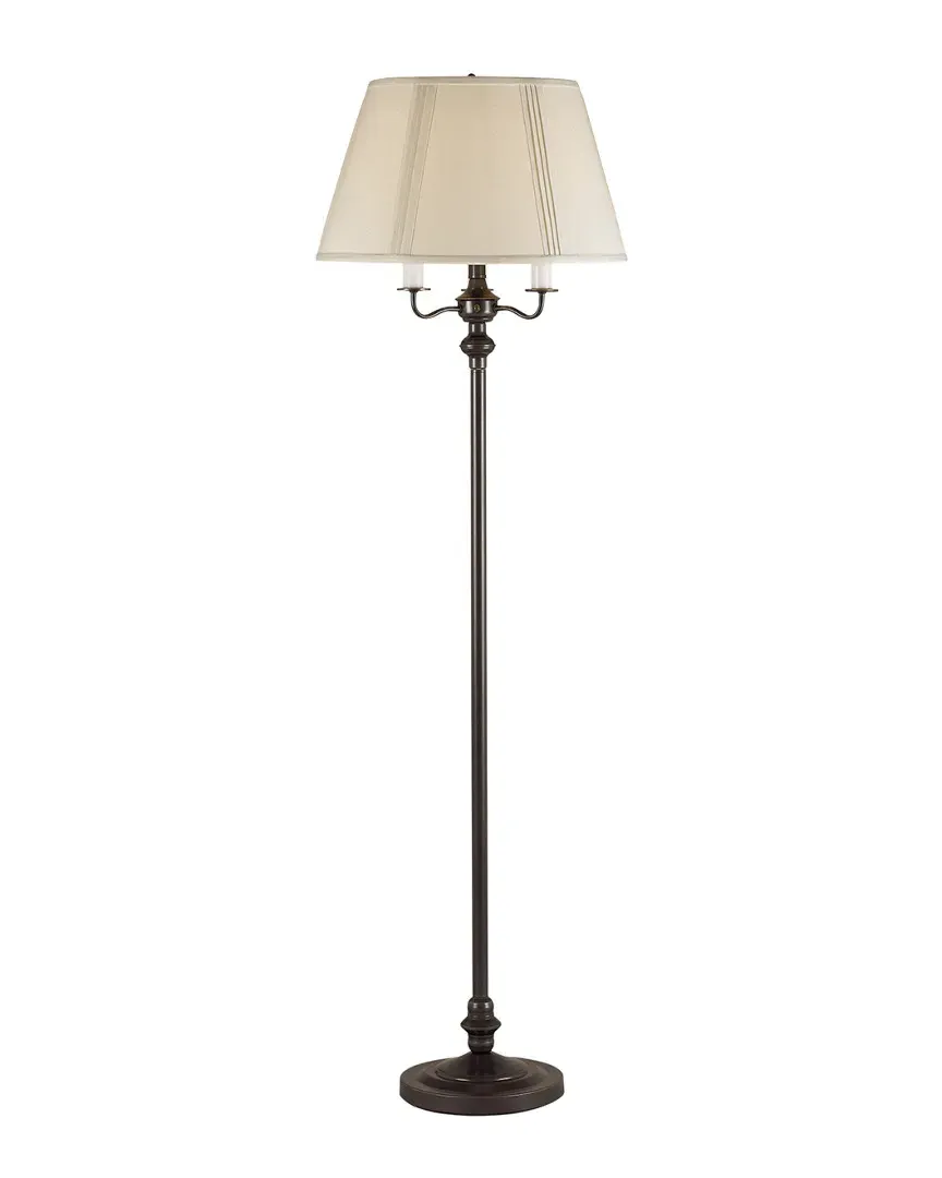 6 Way Metal Floor Lamp - Dark Bronze image