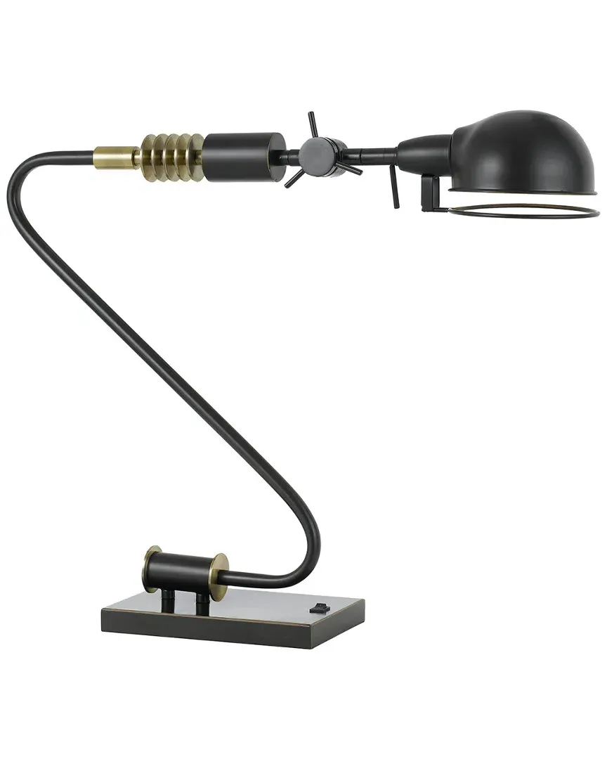 60W Adjustable Desk Lamp - Dark Bronze, Metal