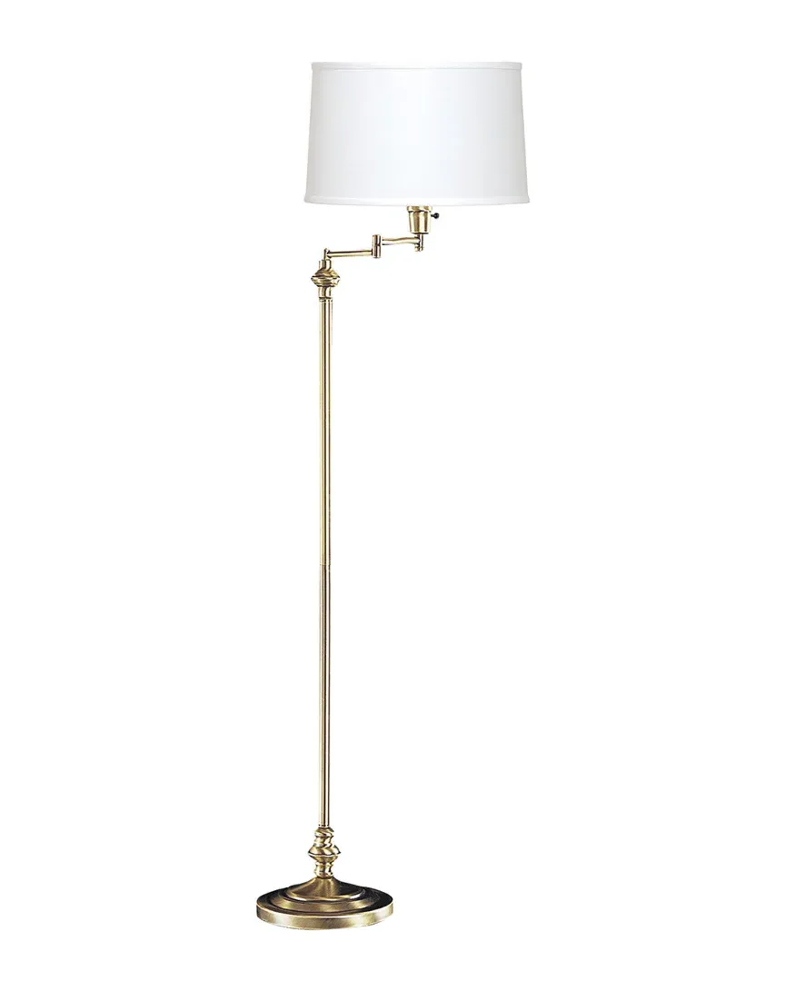 Calighting 3-Way Swing Arm Floor Lamp - Antique Bronze
