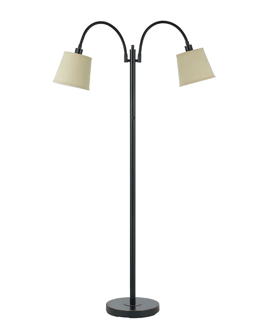 Gail Gooseneck Floor Lamp - Dark Bronze, Metal image