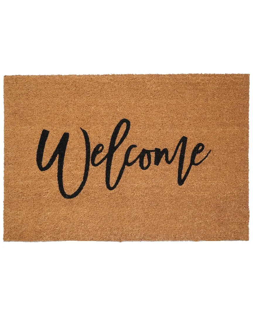 Cursive Welcome Doormat - Natural, Coir