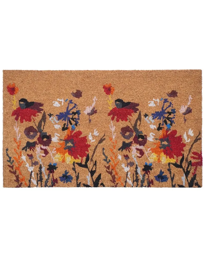 Floral Doormat - Natural, Coir image