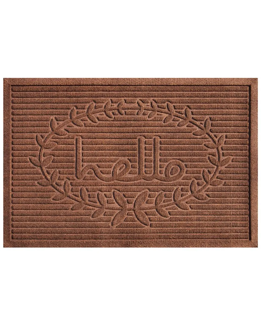 Poly Hello Indoor/Outdoor Mat - Brown image