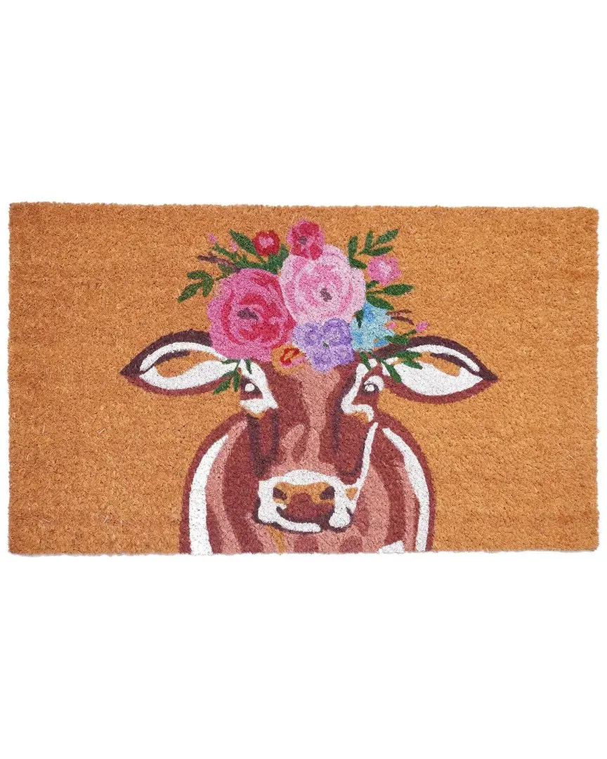 Sassy Cow Doormat - Natural, Coir image