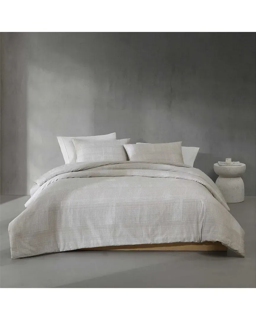 220 Thread Count Textural Rib Cotton Sateen Comforter Set - Warm Taupe image