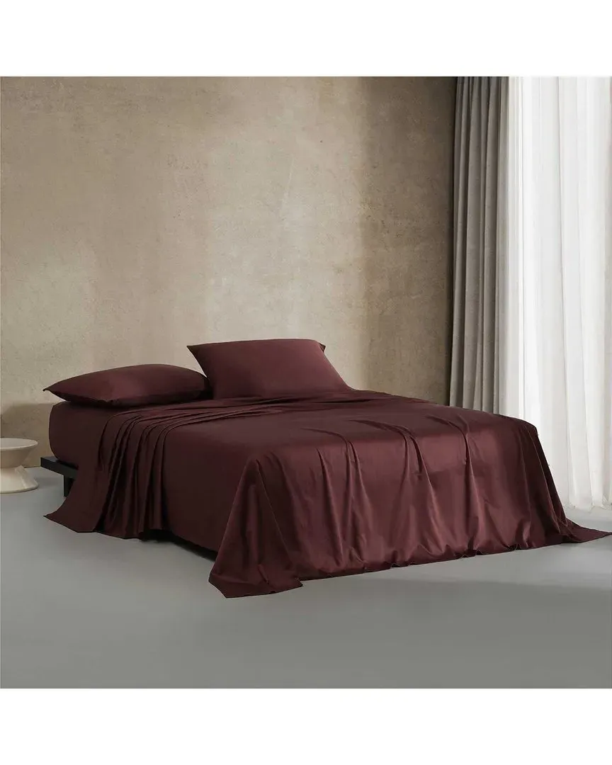 300 Thread Count Cotton Sateen Sheet Set - Garnet image
