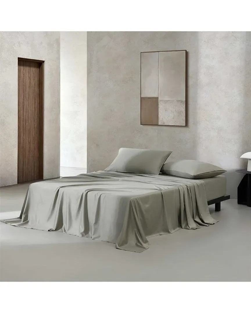 300 Thread Count Organic Earth Sheet Set - Dusty Olive, Cotton image