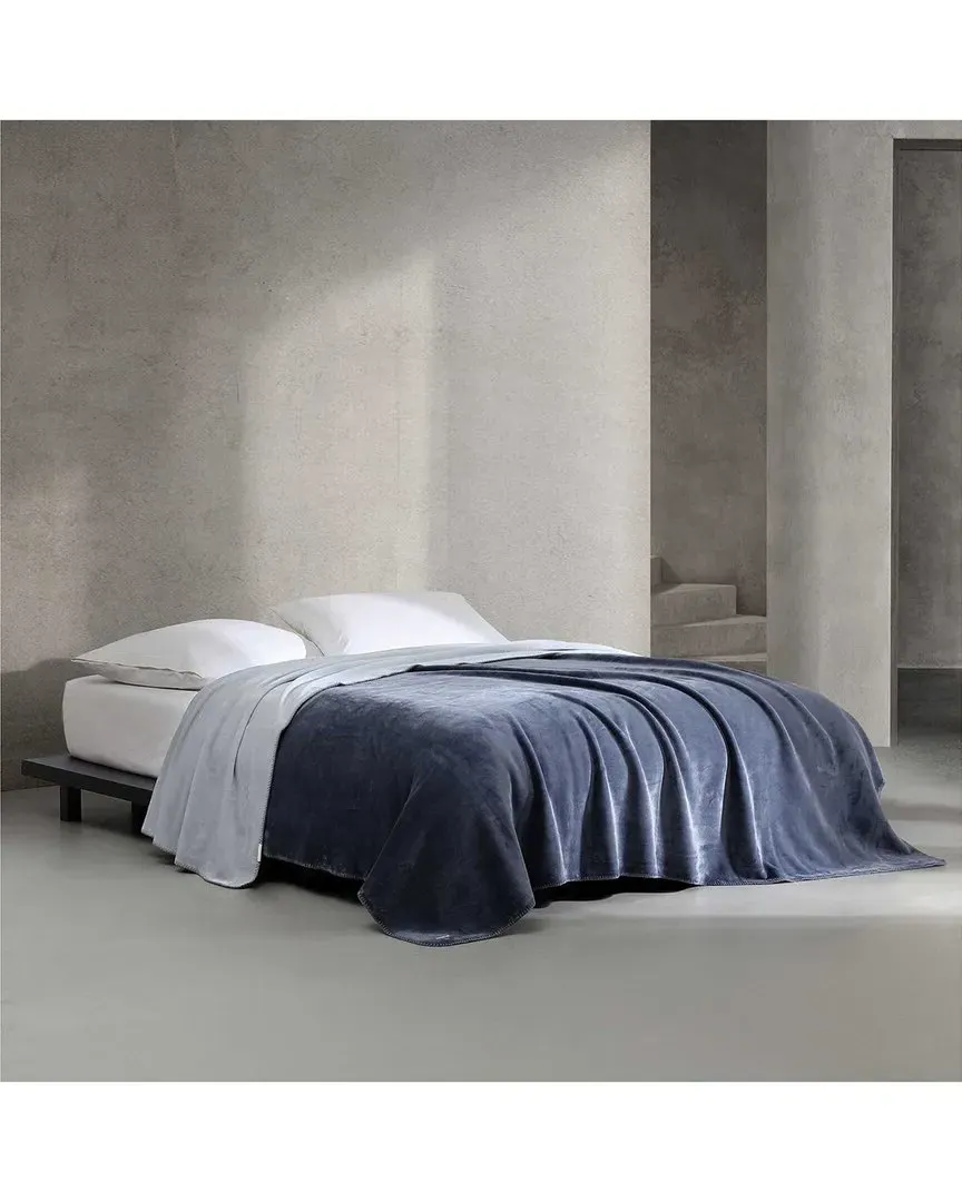 Calvin Klein Reversible Blanket - Slate Blue, Polyester image