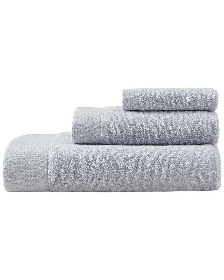 Entwine Cotton Terry Towel Set - Grey Blue image