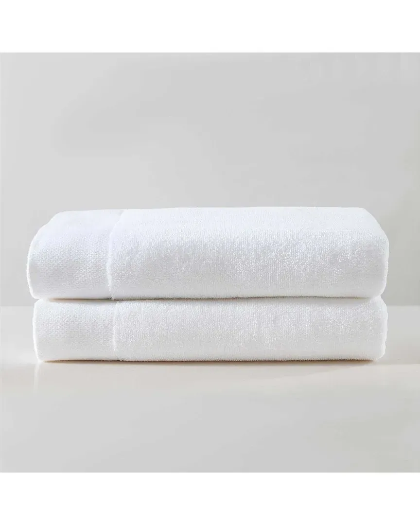 Entwine Cotton Terry Towel Set - White