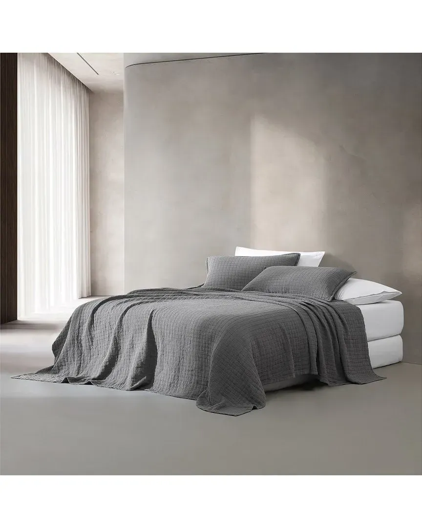 Essential Queen Coverlet - Graphite, Cotton