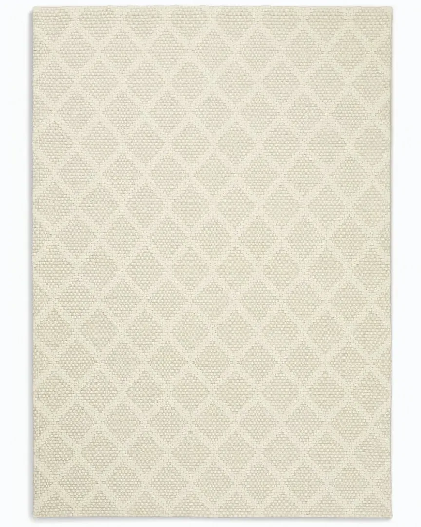 Tallahassee Farmhouse Indoor Area Rug - Cream, Wool-Blend image