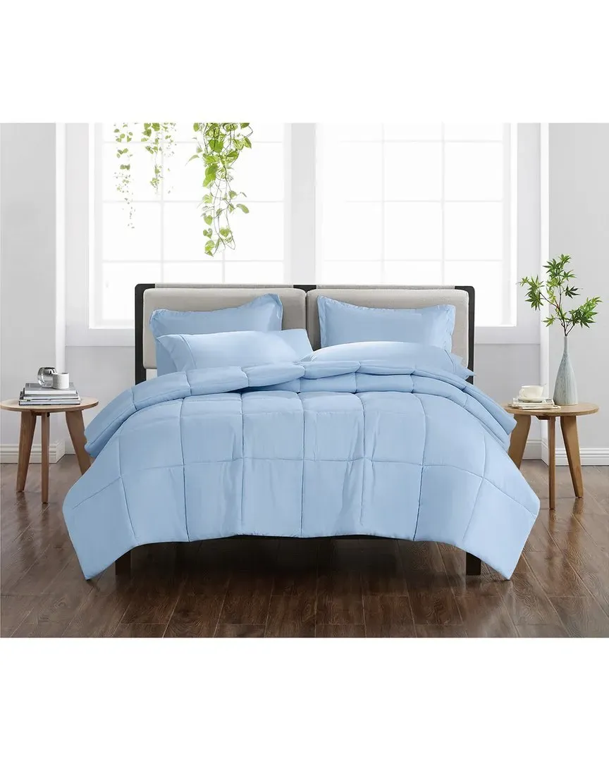 Solid Comforter Set - Breezy Blue, Microfiber image