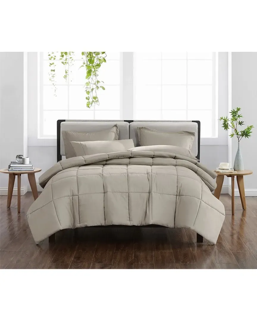 Solid Comforter Set - Greige, Microfiber