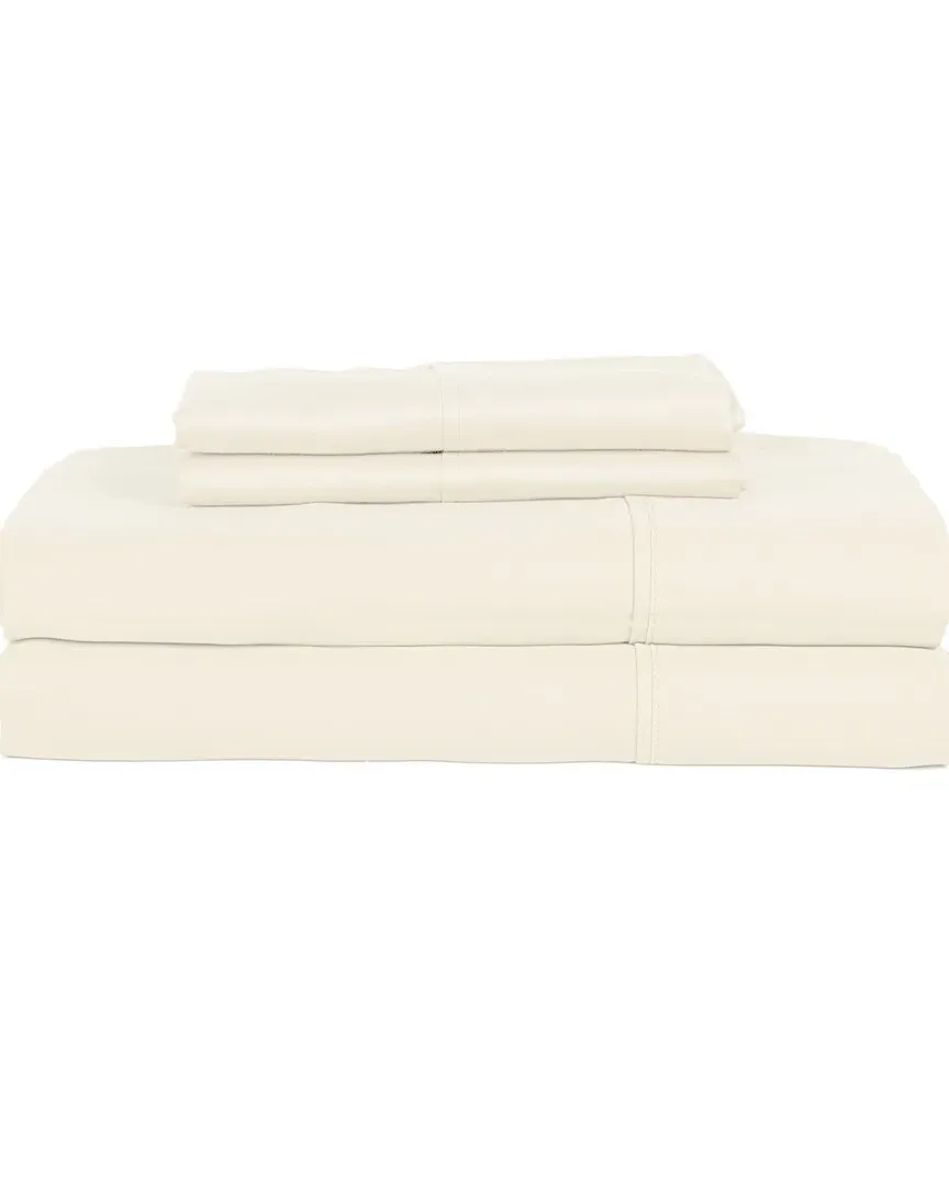 410TC Sateen 4pc Sheet Set - Ivory, Cotton