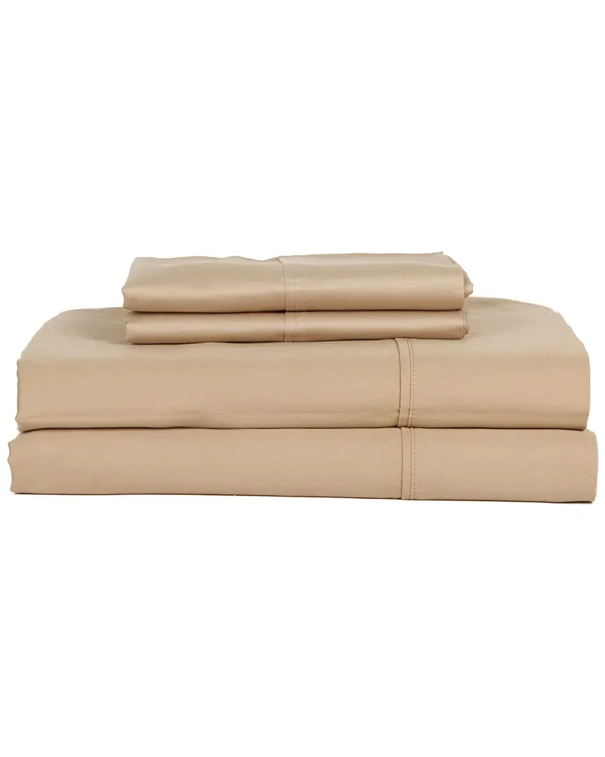410TC Sateen 4pc Sheet Set - Taupe, Cotton