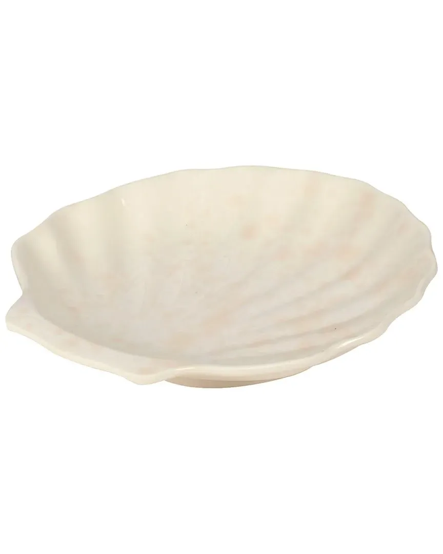 3D Scallop Shell Candy Plates Set of 6 - Multicolor, Melamine image