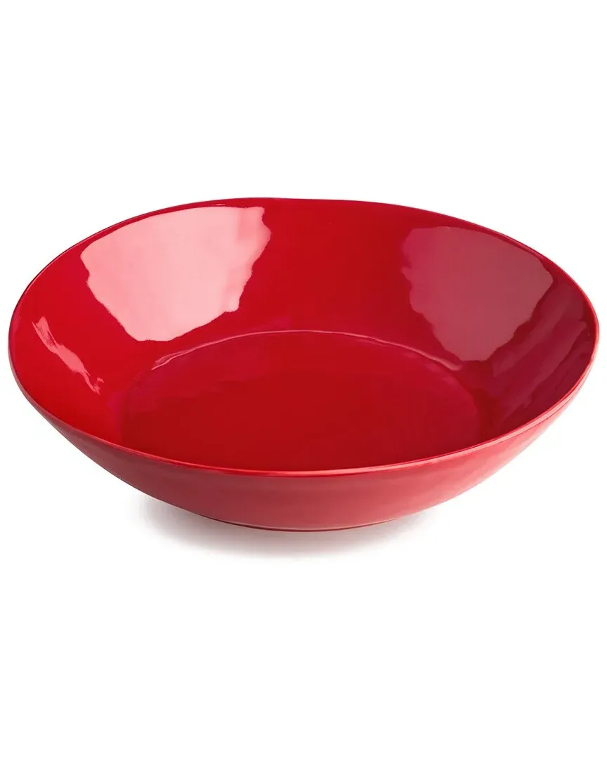 Berry Red Christmas Serving Bowl - Red, Stoneware