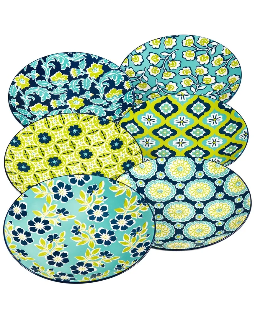 Certified International Tapestry Set of 6 Salad Plates - Multicolor image