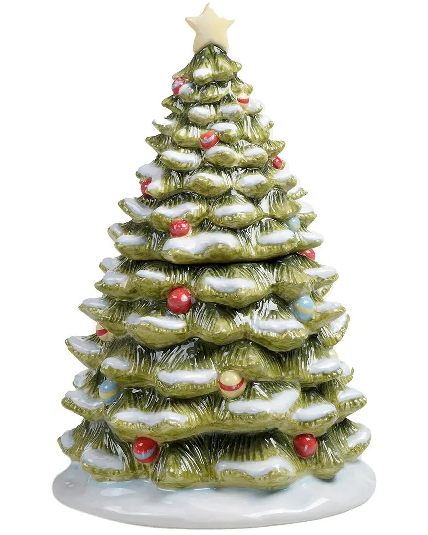 Evergreen Christmas Cookie Jar - Multicolor, Ceramic image