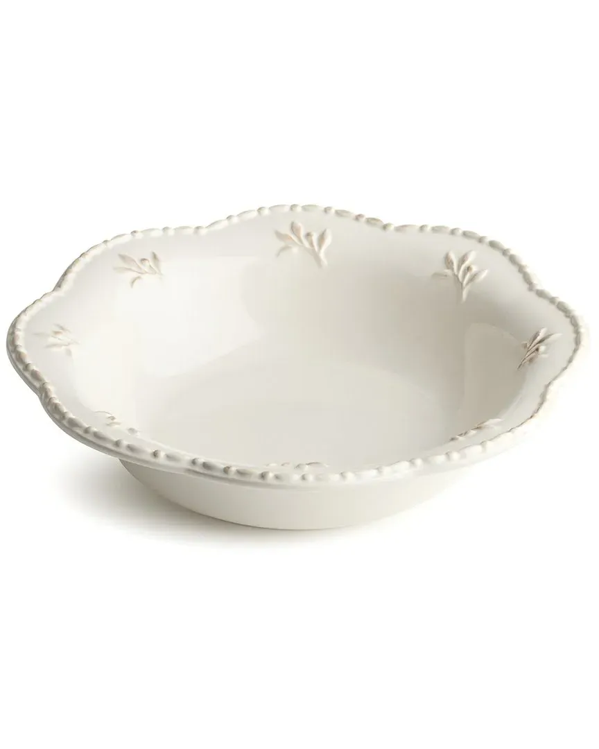 Heritage Beads Set of 4 Soup Bowls - Cream, Stoneware image