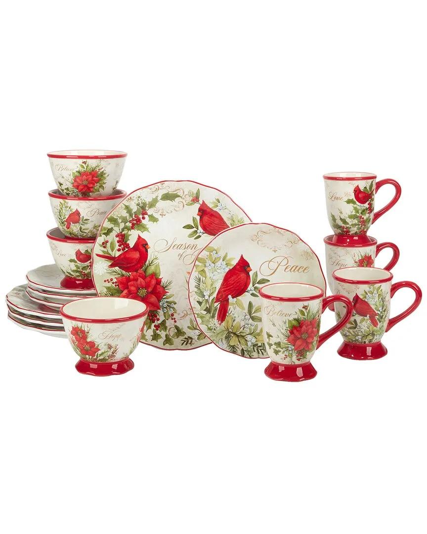 Winter's Medley 16-Piece Dinnerware Set - Multi image
