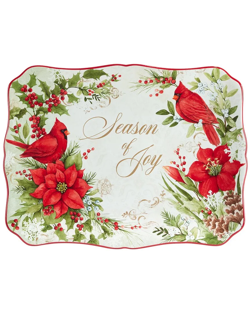Winter's Medley Rectangular Platter - Multi image