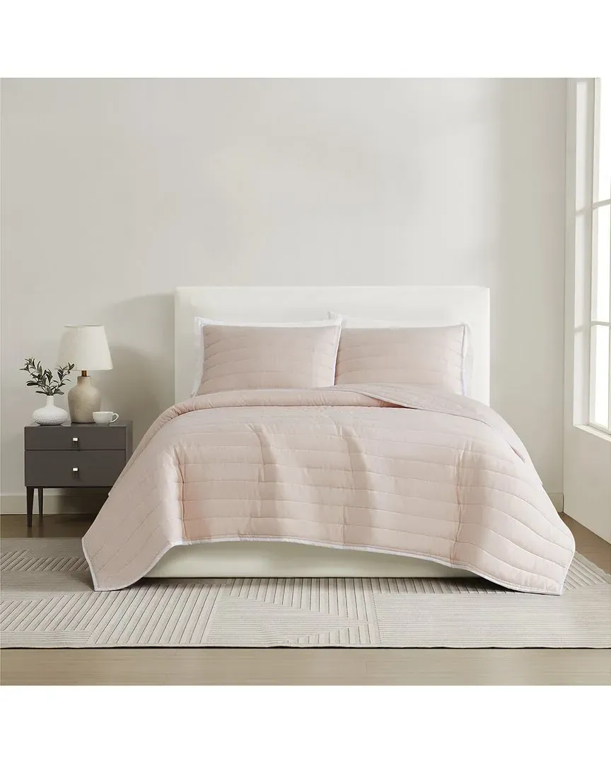 Cotton Sateen Quilt Set - Blush image