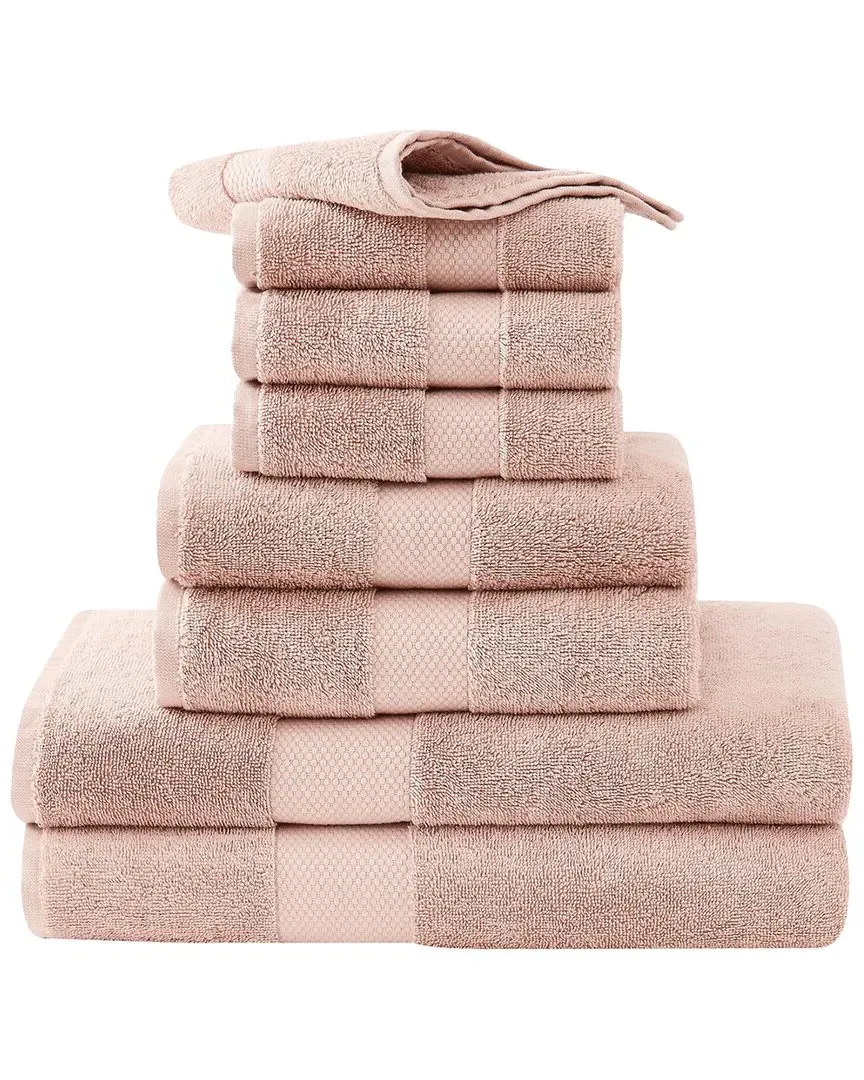 Plush Turkish Cotton 8pc Towel Set - Blush