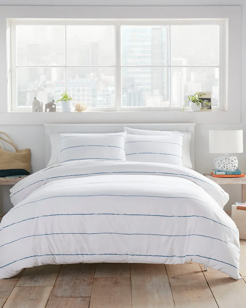 Tideline Duvet Cover Set - Navy, Microfiber image