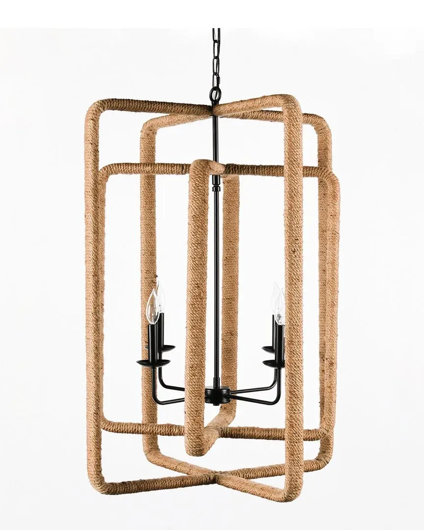 Cale 8-Light Chandelier - Natural, Hemp Rope image