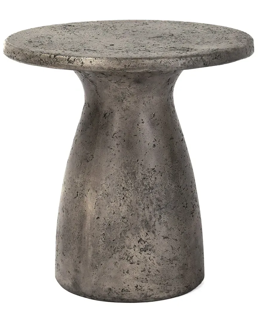 Collins 16in Outdoor Accent Table - Grey, Concrete