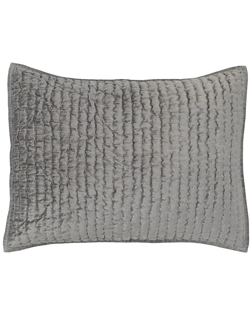 Dimitry Velvet Pillow Sham - Gray image