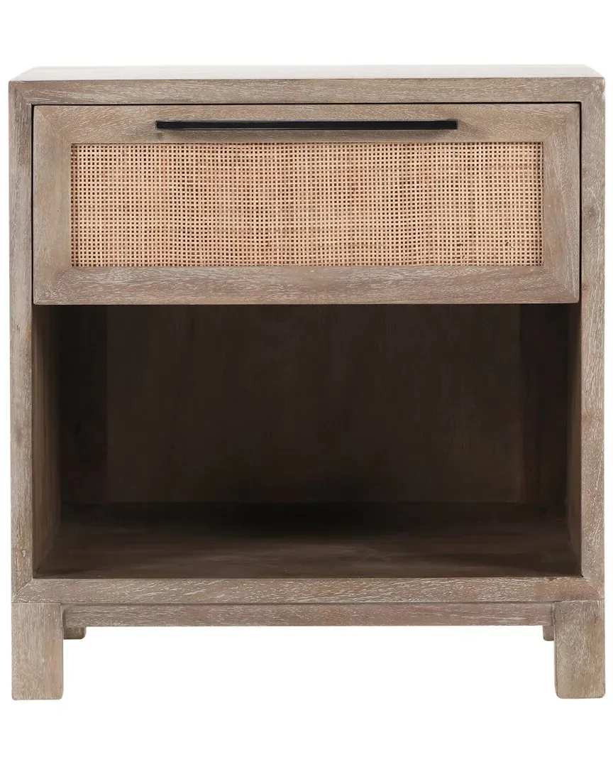 Jensen One-Drawer Nightstand - Light Brown, Mango Wood image