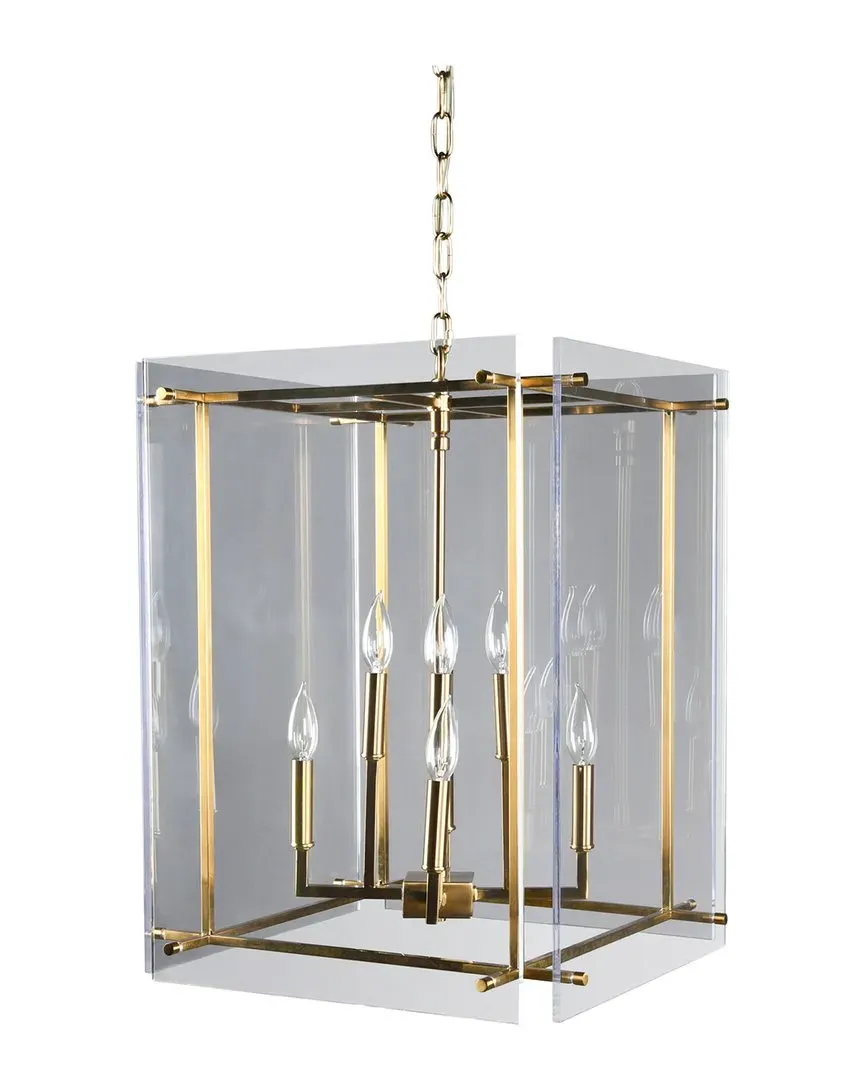 Lena 8-Light Chandelier - Gold, Iron