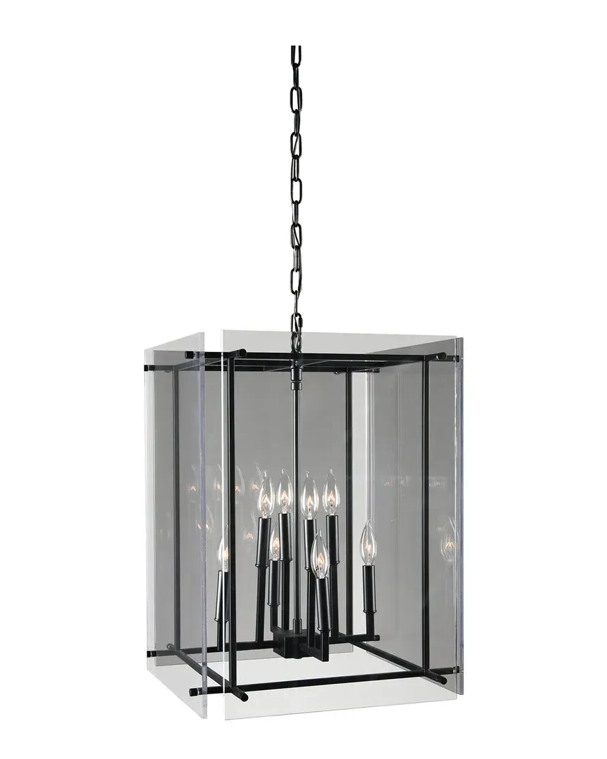Lena 9-Light Chandelier - Black, Iron image