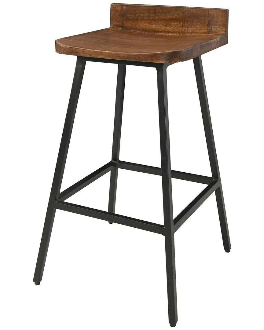Pennie Set of 2 Counter Stools - Caramel Brown, Mango Wood image