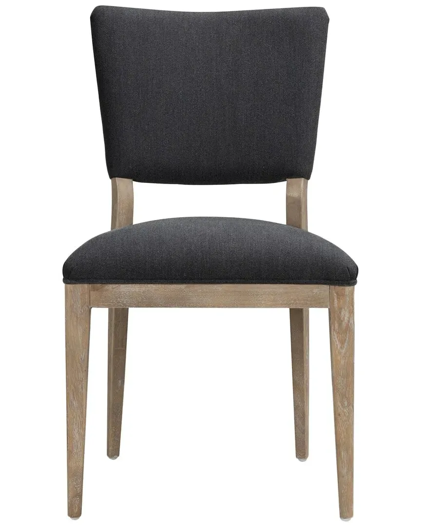 Phillip Set of 2 Upholstered Dining Chairs - Grey, Fabric image