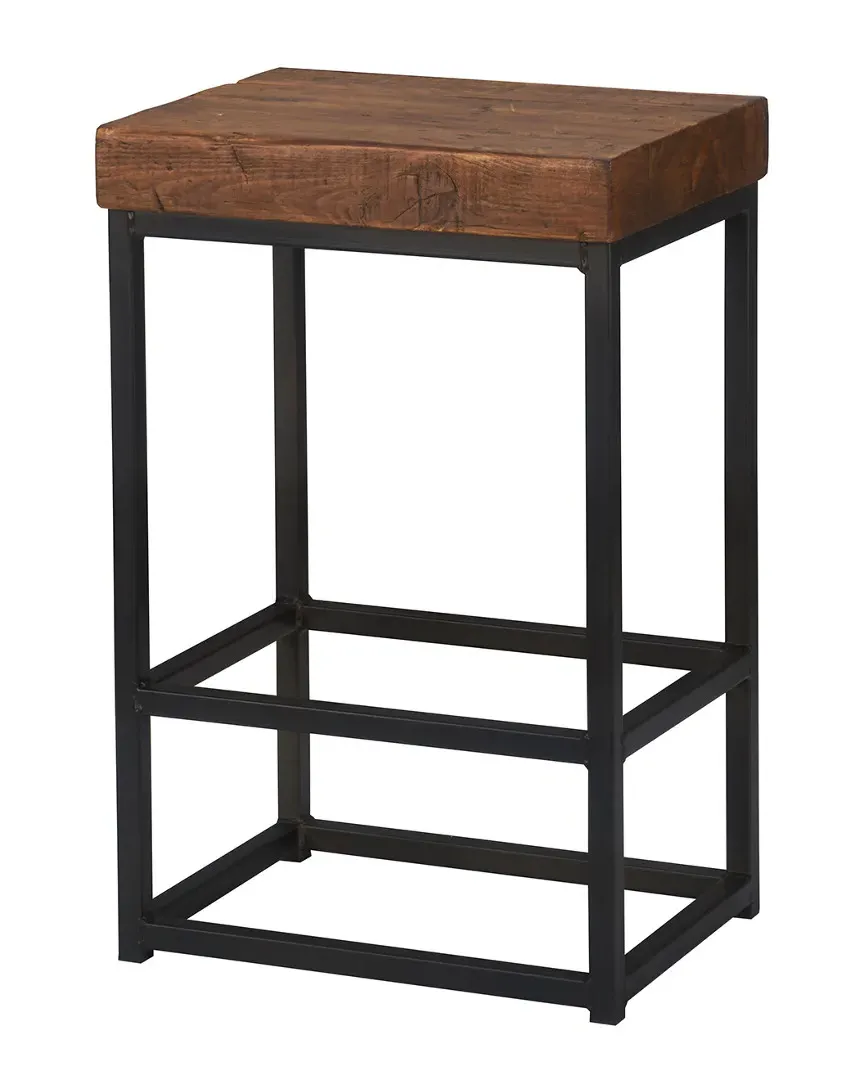 Porter Reclaimed Pine Counter Stool - Rustic Mahogany image