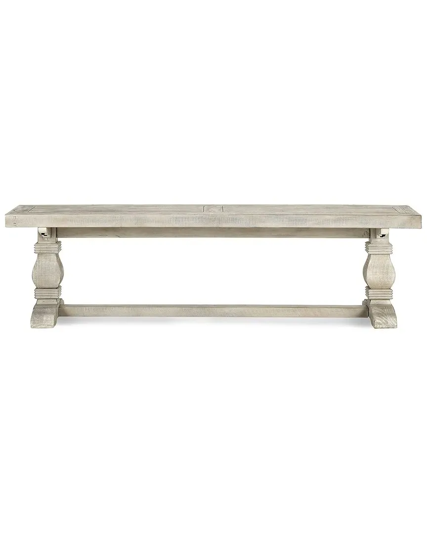 Quincy 66In Bench - Nordic Ivory, Reclaimed Pine