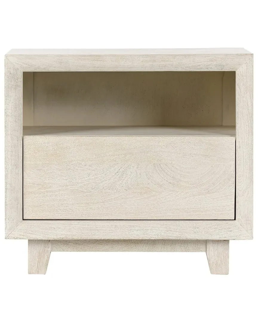 Reece 1-Drawer Nightstand - Sand, Mango Wood image