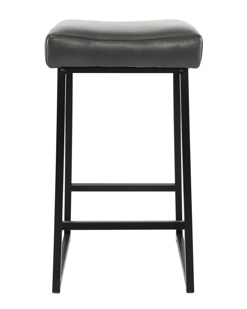 Set of 2 26in Counter Stools - Amber, Vegan Leather image