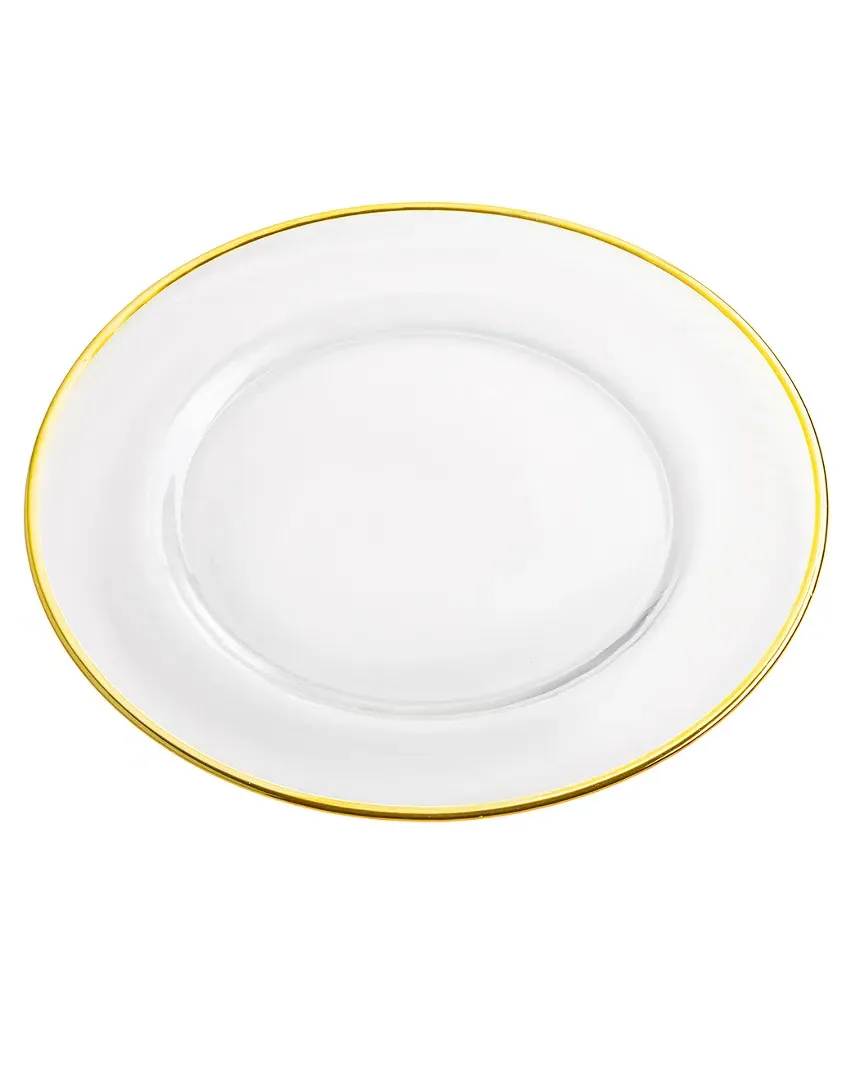 Set of 4 Charger Plates - Clear, Glass image