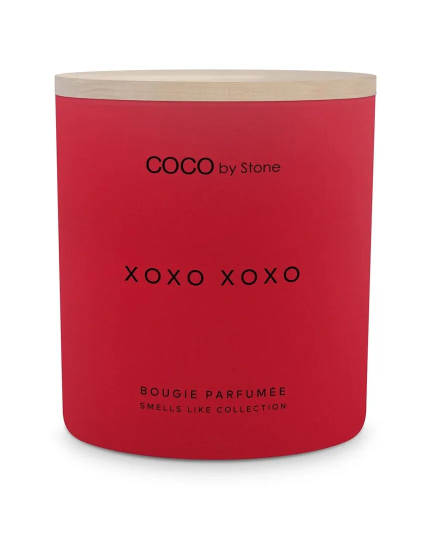 Xoxo Scented 15oz Coconut Wax Candle - Red