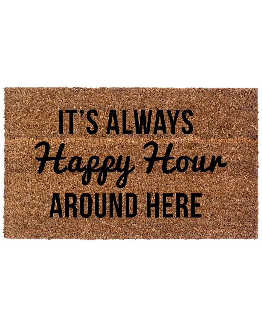 Always Happy Hour Doormat - Multicolor, Coir