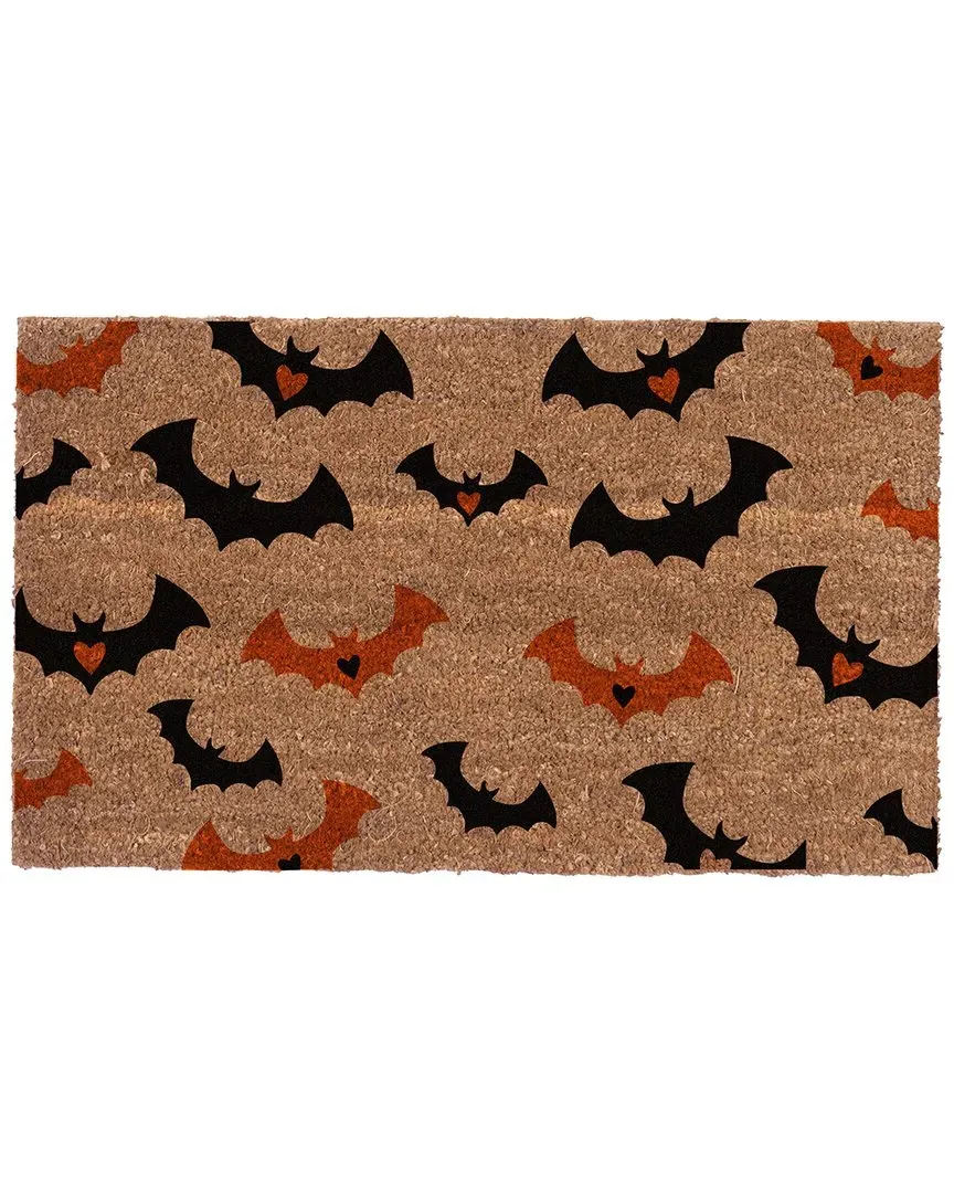 Bats & Vampires Hand-Woven Rug - Multicolor, Coir image