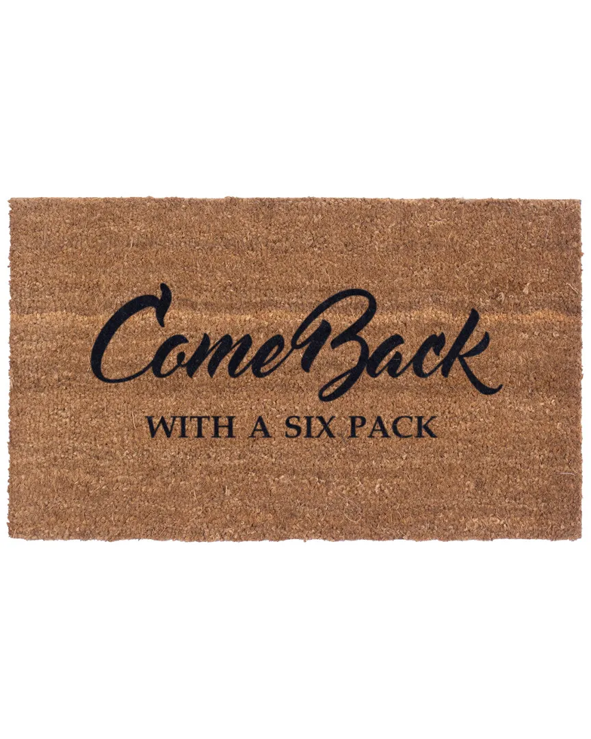 Come Back With A Six Pack Doormat - Natural