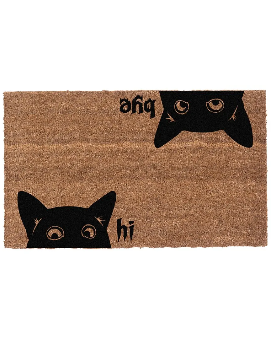 Hi Bye Cat Rug - Multicolor, Coir image